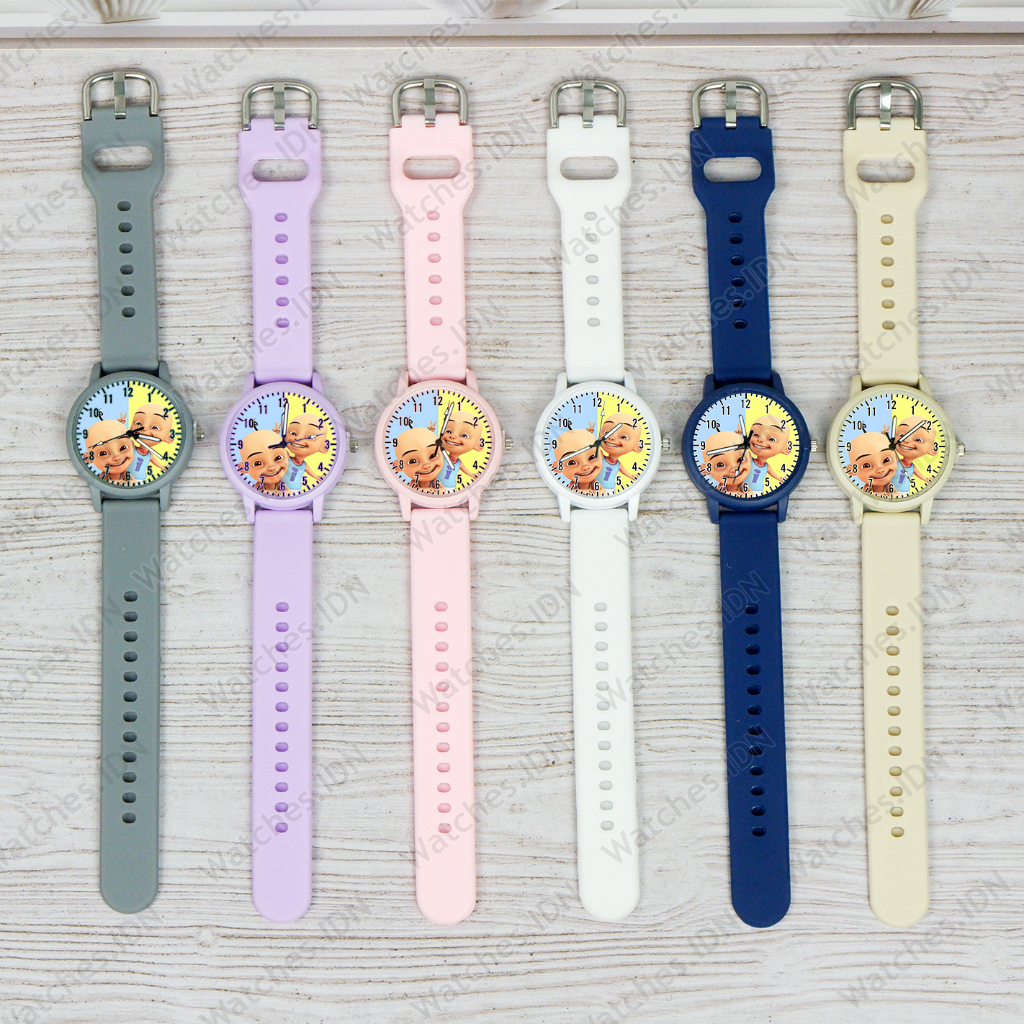 Jam Tangan Fashion Cewek Karakter Lucu Upin Ipin Favorit Terbaru