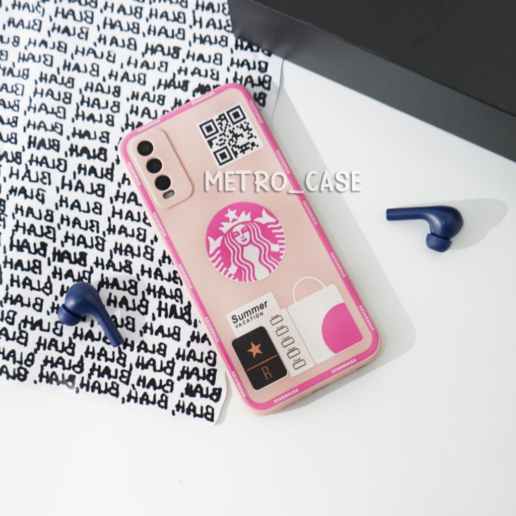 [M12] CASE MACARON MOTIF VIVO V27 V27E V25E 5G V23E 5G V15 PRO V11 V21E V21 4G 5G Y36 Y16 Y35 Y22 Y7