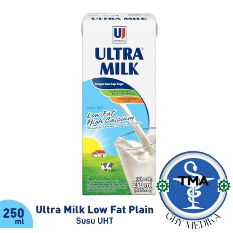 

Susu Ultra Milk Low Fat Coklat Plain dan Full cream 250ml 1 Dus/ Karton