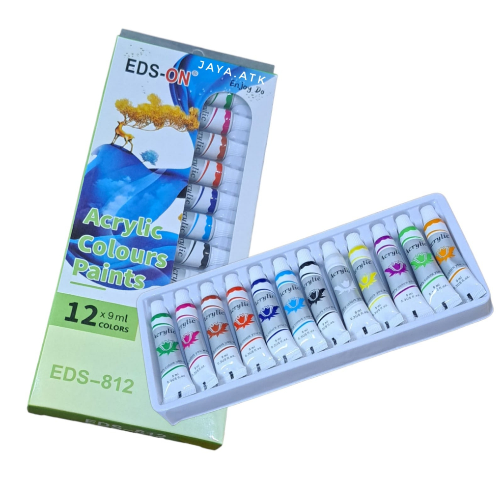 

CAT AKRILIK 12 WARNA 9ML ACRYLIC COLOURS PAINTS 12 WARNA BAGUS