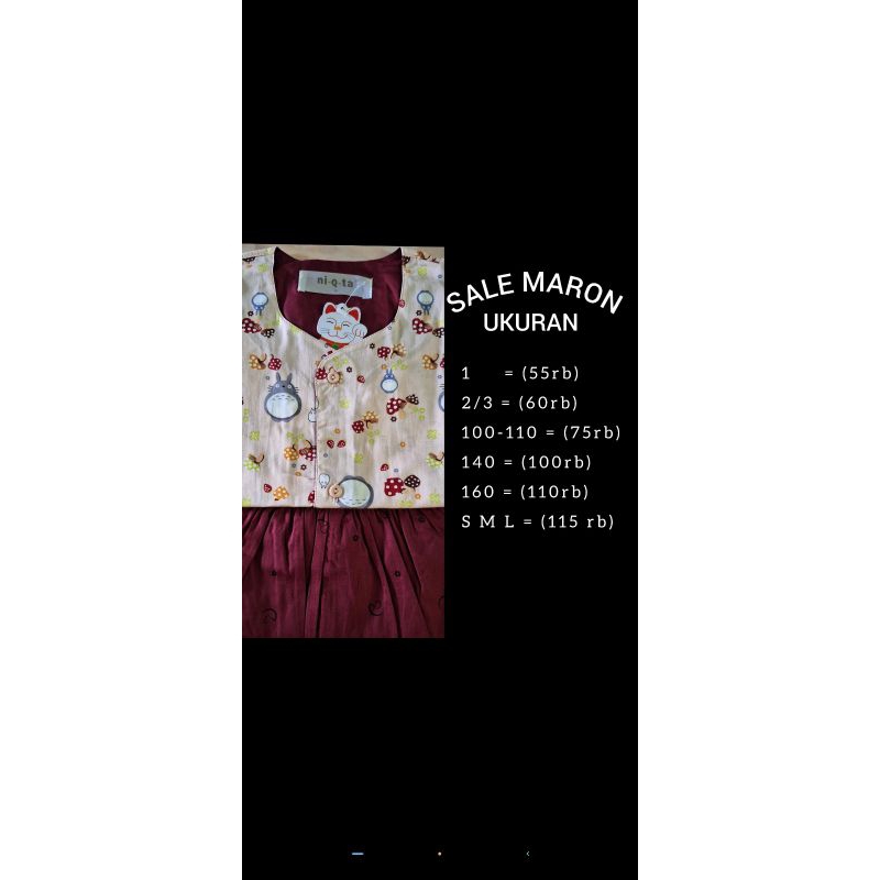 Piyama Niqta / Baju Tidur Niqta / Niqta Katun