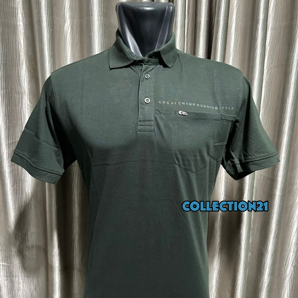 Kaos Fashion Pria CRS 91 Polo Kerah Lengan Pendek Kasual Brand Dengan Tampilan Elegan (Kancing dan K