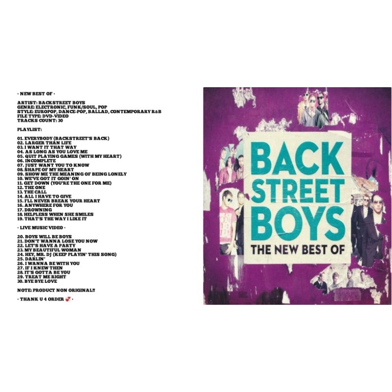 Backstreet boys dvd album the new best of