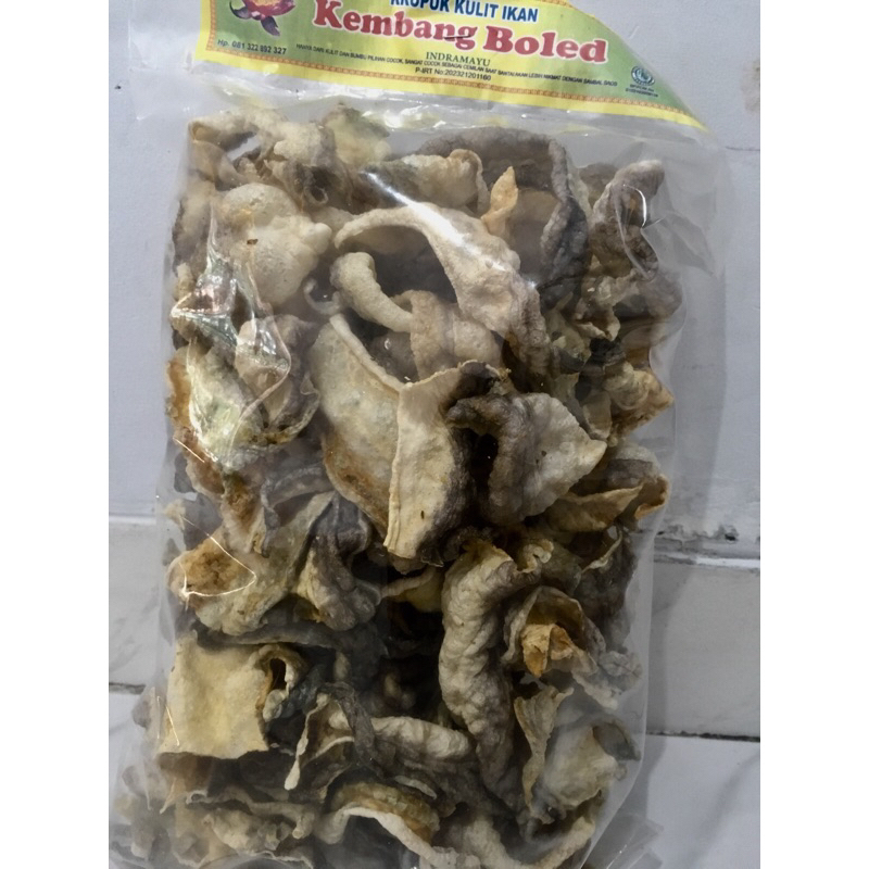 

Krupuk kulit ikan khas Indramayu kembang boled (1/4 kg)