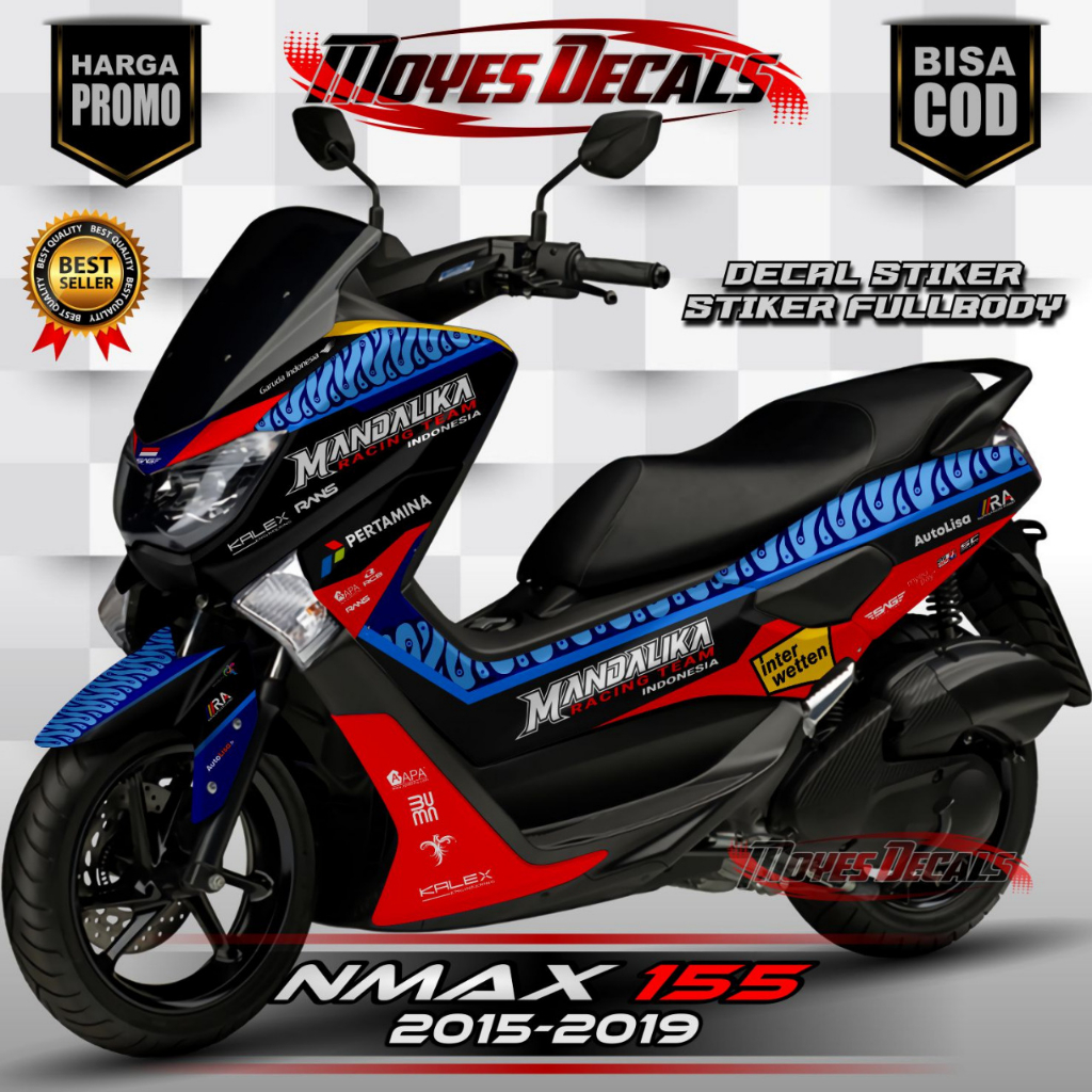 Decal Sticker Yamaha Nmax 155 Old Fullbody 2015-2019 Decal stiker nmax old / stiker nmax full body d