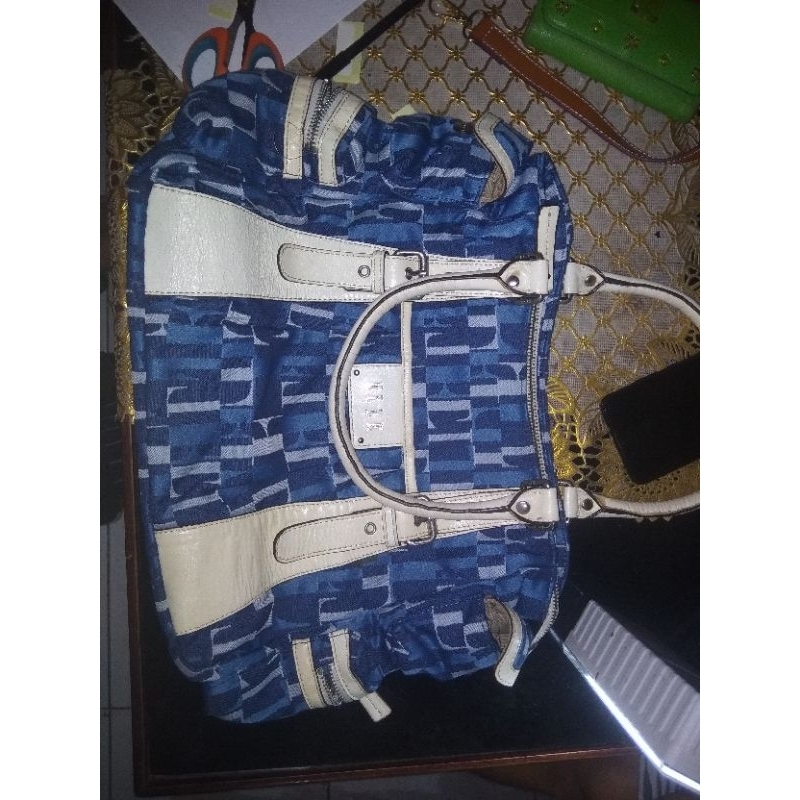 tas preloved biru Elle ori