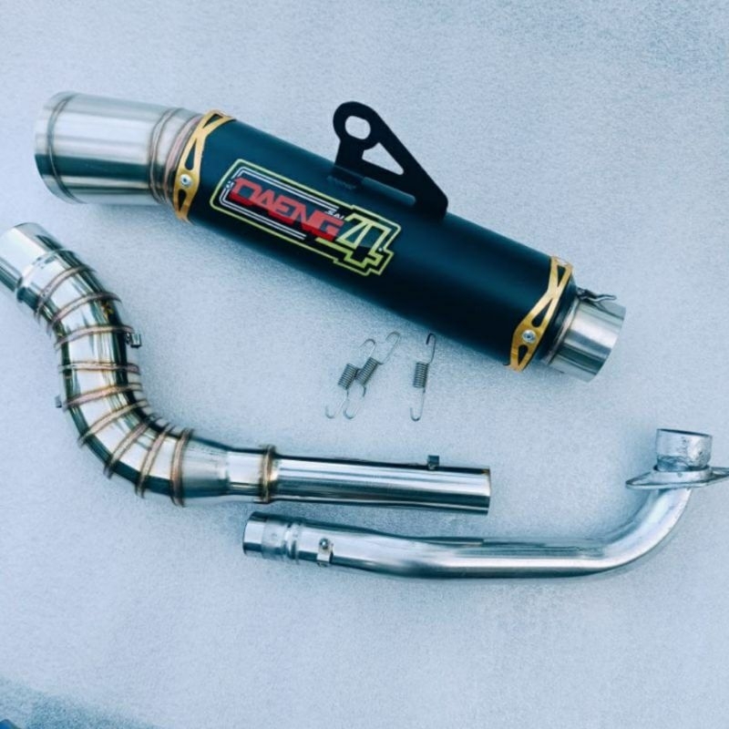 KNALPOT SAMLONG DAENG BEAT VARIO MIO SCOOPY NMAX PCX AEROX BLACK COUTING INLET 38 DAN 50