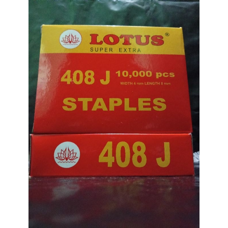 

staples 408j lotus / paku tembak angin 408 j lotus / airnails lotus 408j isi 10000pcs