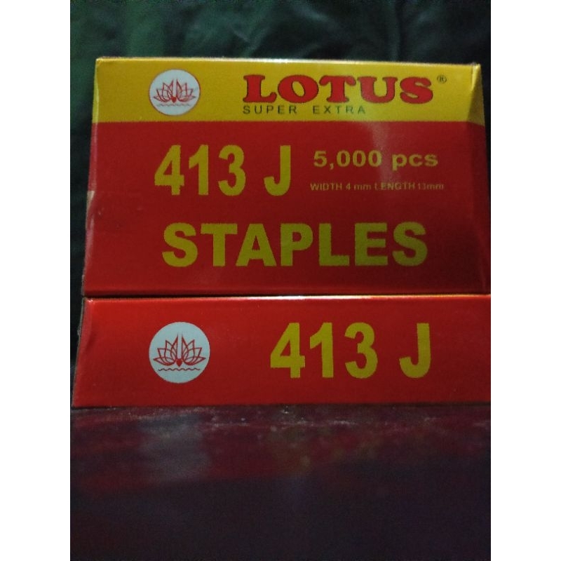 

staples 413j lotus / paku tembak angin 413 j lotus / airnails lotus 413j isi 5000pcs