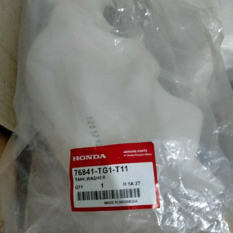 tabung wiper / tank waser honda brio mobilio 2014 2015 2016 2017 2018 2019 2020 original