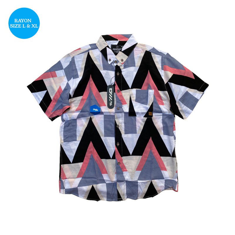 BLACK SURF ORIGINAL kemeja pendek motif 01-031