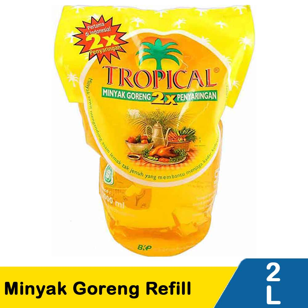 

Tropical Minyak Goreng Refill 2L 2 Liter 2000Ml