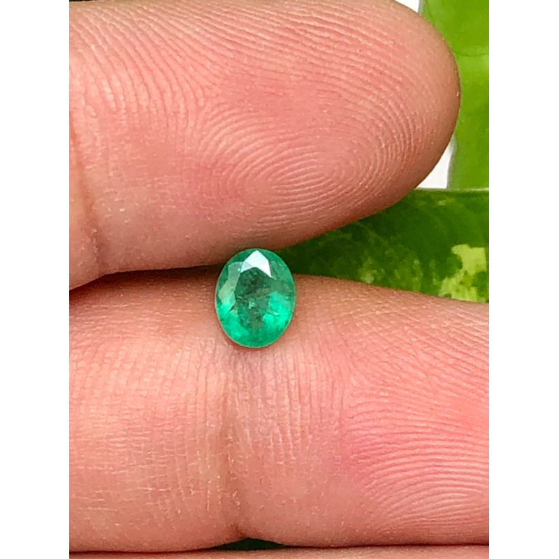 natural emerald zamrud jamrud zambia 0.53 cts memo KGL body glass warna kental mulus bukan coombia