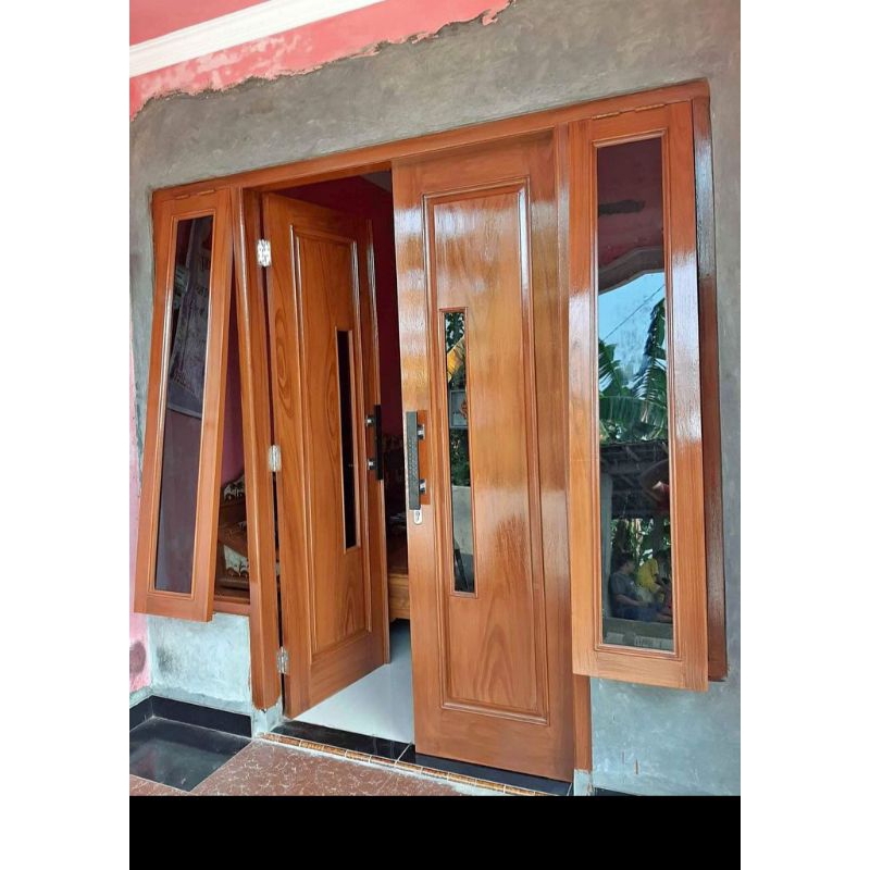 kusen pintu kayu jati