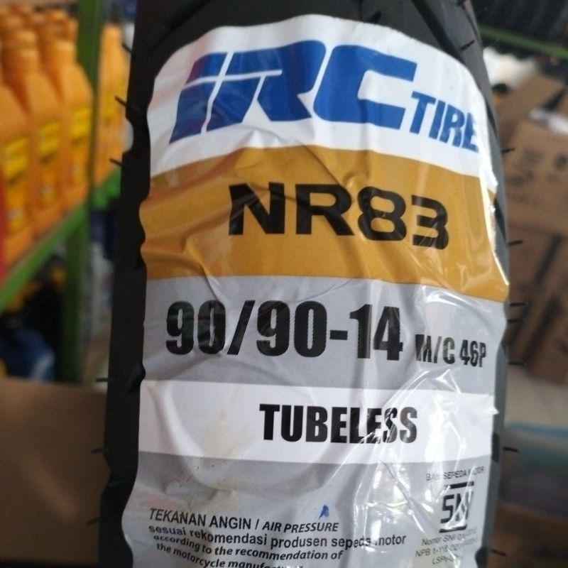 Ban luar Tubles irc nr83 ukuran  90-90-14 Ban vario F1/125/150
