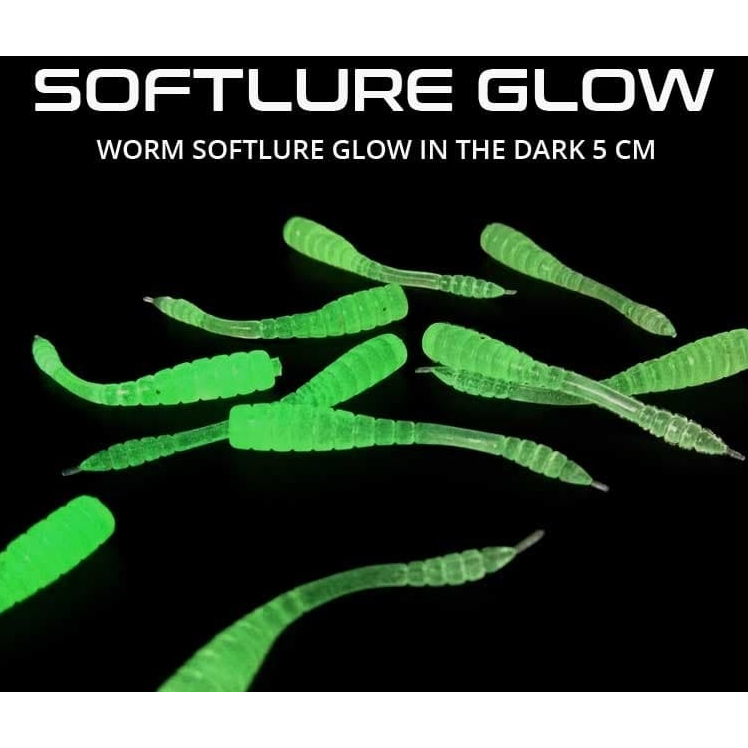 Soft lure Ajing GID 10pcs glow in the dark