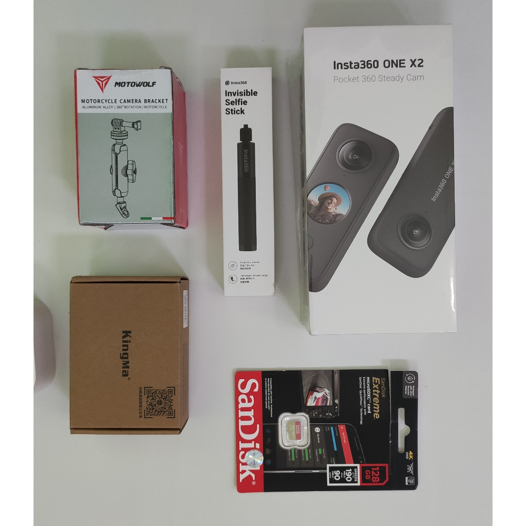 (Second) Kamera Insta360 One X2 Paket Lengkap Tinggal Pakai