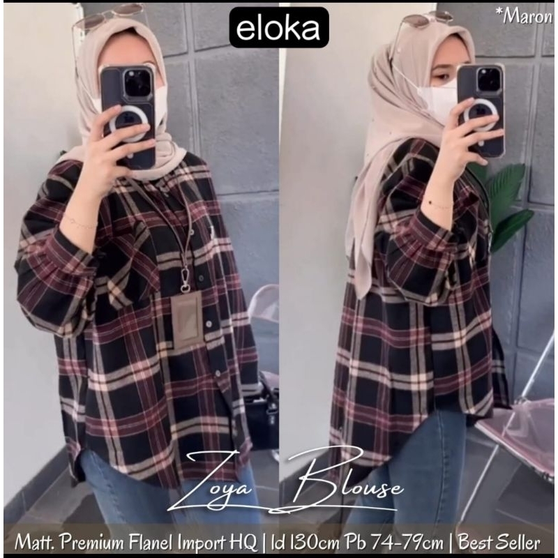 TUNIK FLANEL IMPORT JUMBO