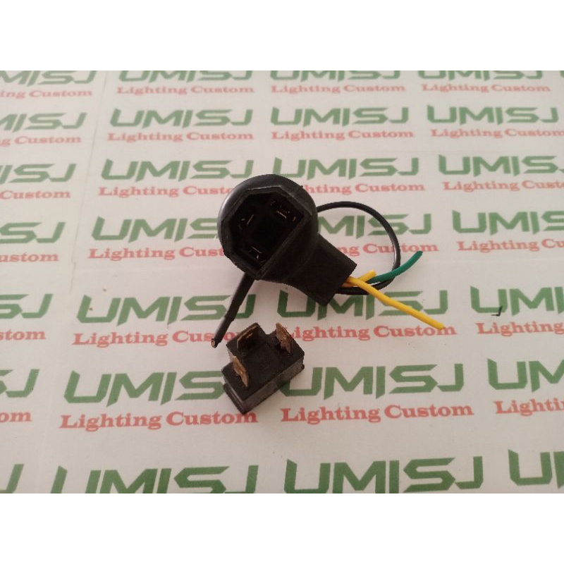 SOKET LAMPU H4 lepasan Holder vixion ORI Minda