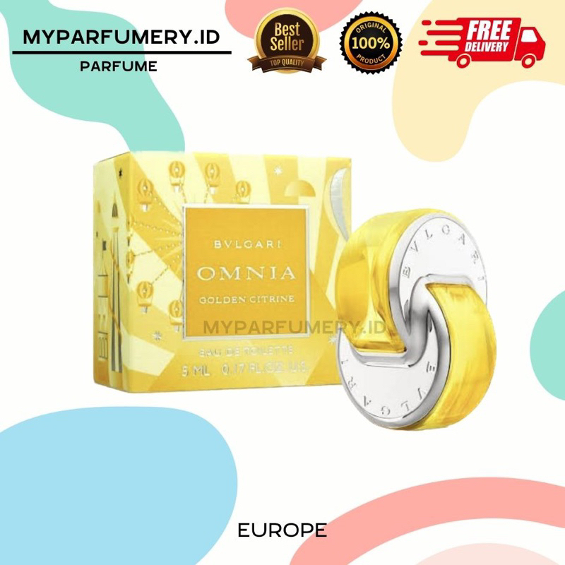 (GRADE A) PARFUM WANITA BVLGARI OMNIA KUNING II ORIGINAL IMPORT EUROPE