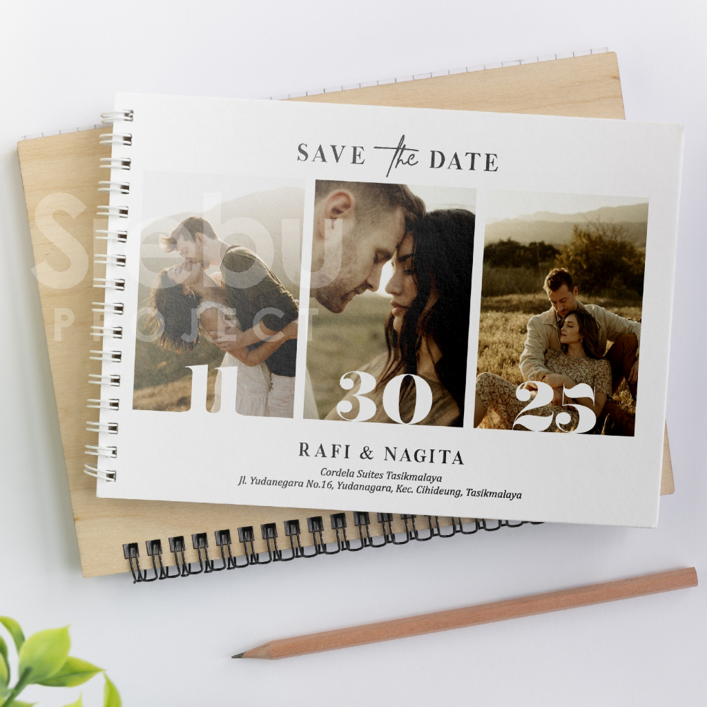 

(SR040) Buku Tamu Pernikahan Hardcover dan Softcover Custom FOTO murah / Guest Book Isi 310 Tamu