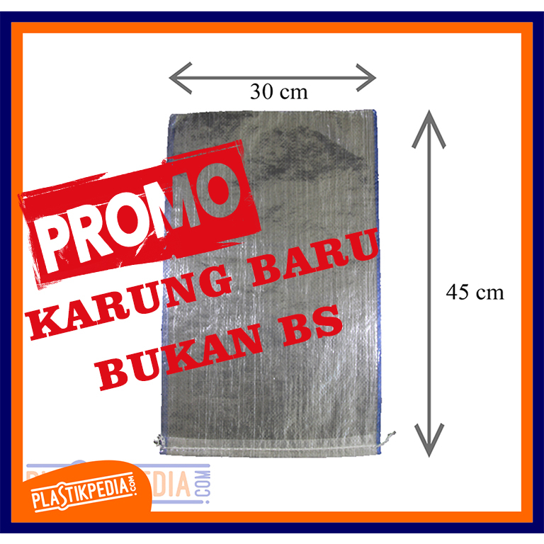 Karung Beras Transparan 5 kg - Ukuran 30x45 cm (isi 100 lembar)