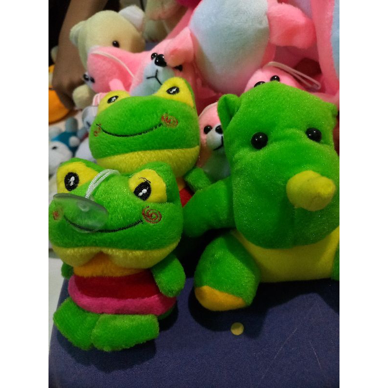 dunia boneka/boneka kodok /bonrka kodok hijou lucu