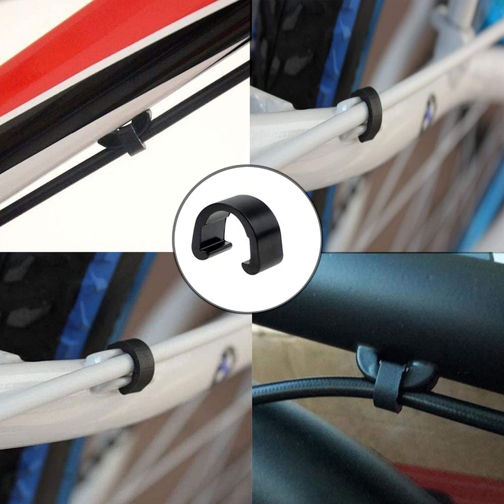 Clamp C Plastik Penjepit Kabel Shifter Rem Sepeda Klem Frame Sepeda Lipat Roadbike MTB DLL