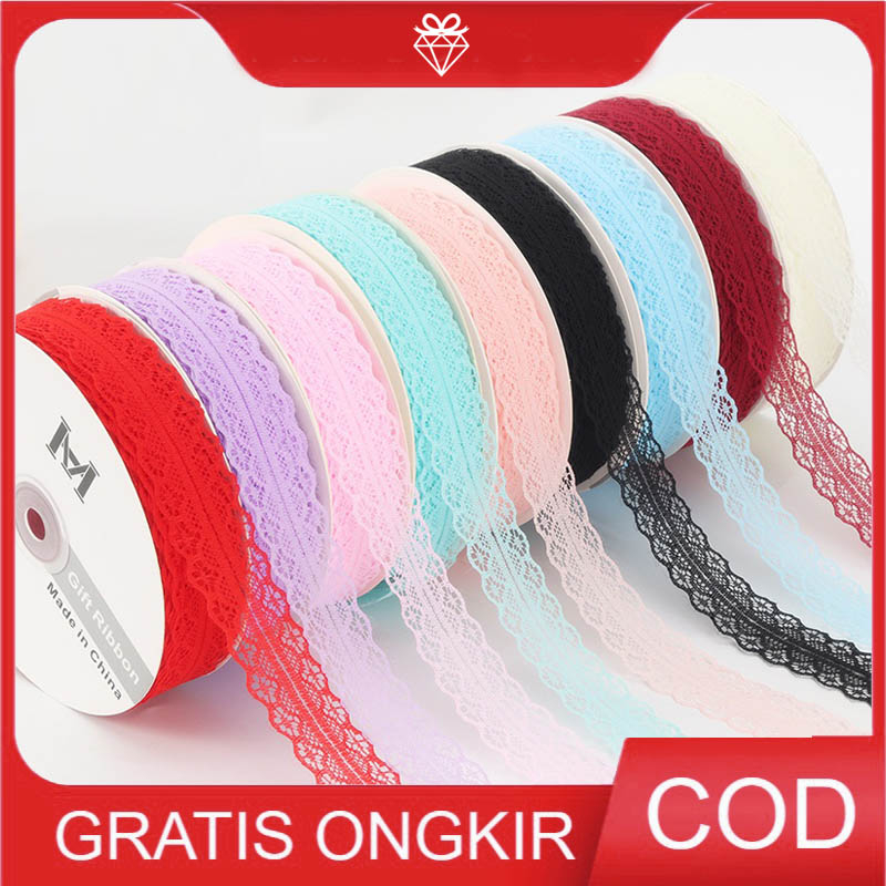 

1 ROLL Korean Pita Renda Lace 3cm - Pita buket bunga - Pita Kado PS011