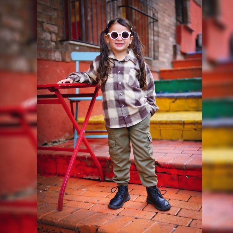 Ovikids La Flanna - Kemeja anak flanel Unisex