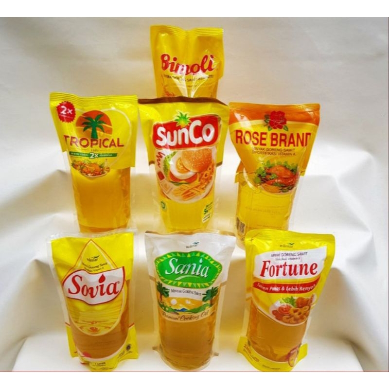 

KEMASAN 1 LITER SANIA,FORTUNE,BIMOLI,SUNCO