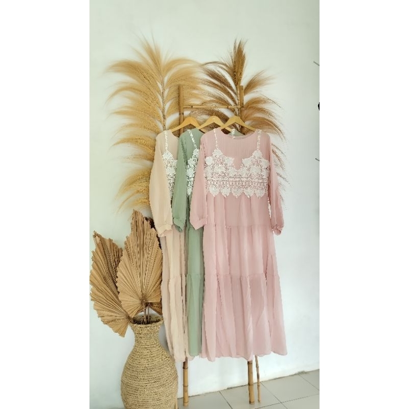 Gamis/Baju muslim wanita/Gamis import/Gamis dewasa