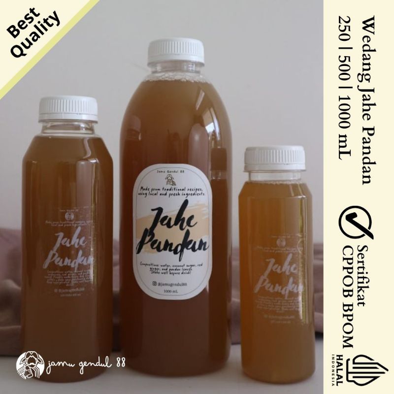 

Wedang Jahe Pandan - Ready to Drink Wedang by Jamu Gendul 88