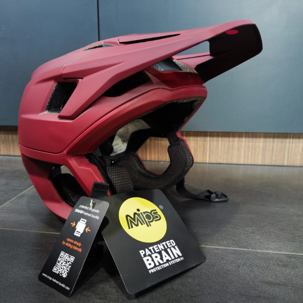 Fox Dropframe PRO Chilli Helm Sepeda MTB Original Fox Racing