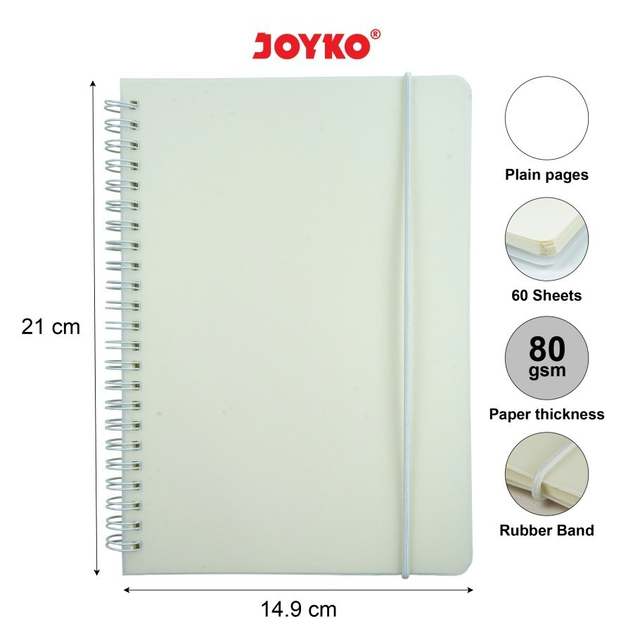 

Notebook Joyko A5 / Diary Agenda Buku Catatan NB-700 Plain [60 Lembar]