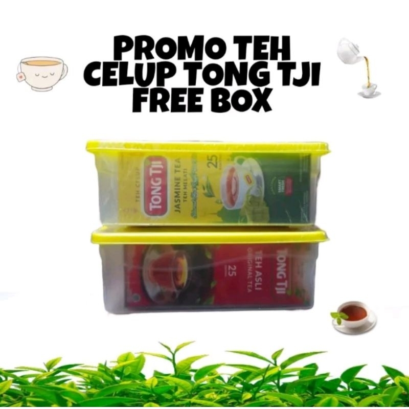 

TONG TJI TEH CELUP JASMINE TEA | ORIGINAL TEA 25's Free Canister/Box