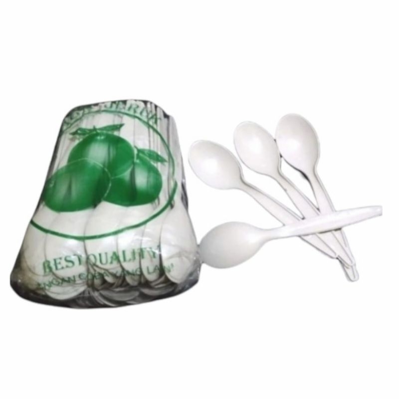 Sendok Plastik Panjang - Sendok Sekali Pakai - Sendok Plastik 1Pack