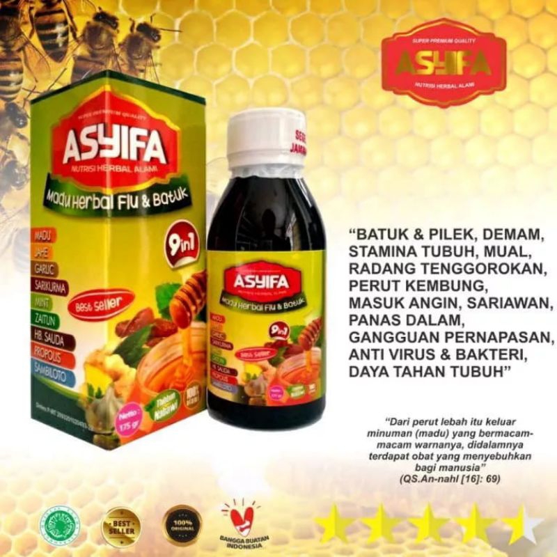 

Asyifa | Madu Herbal Flu Batuk # 165gr