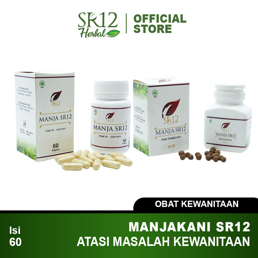 MANJAKANI SR12 / Manja Kapsul Butir Pil SR 12 / Original 100% Official SR12