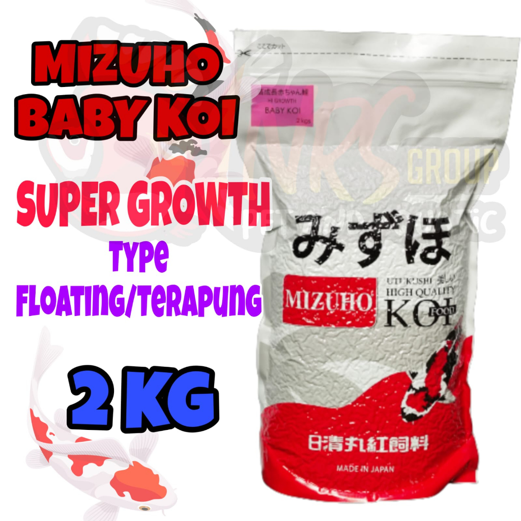 Mizuho Baby KOI High Growth 2 Kg Type Floating | Pakan ikan mizuho baby koi