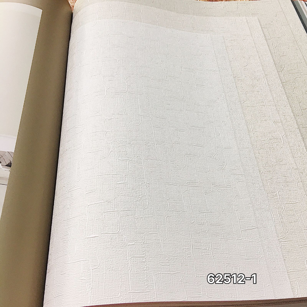WALLPAPER DINDING KOREA POLOS TEKSTUR KOTAK KAYU PUTIH EDITION
