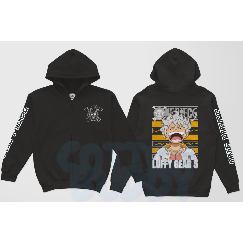 JAKET ZIPPER LUFFY GEAR 5 JOY BOY JAKET ANIME ONE PIECE LUFFY