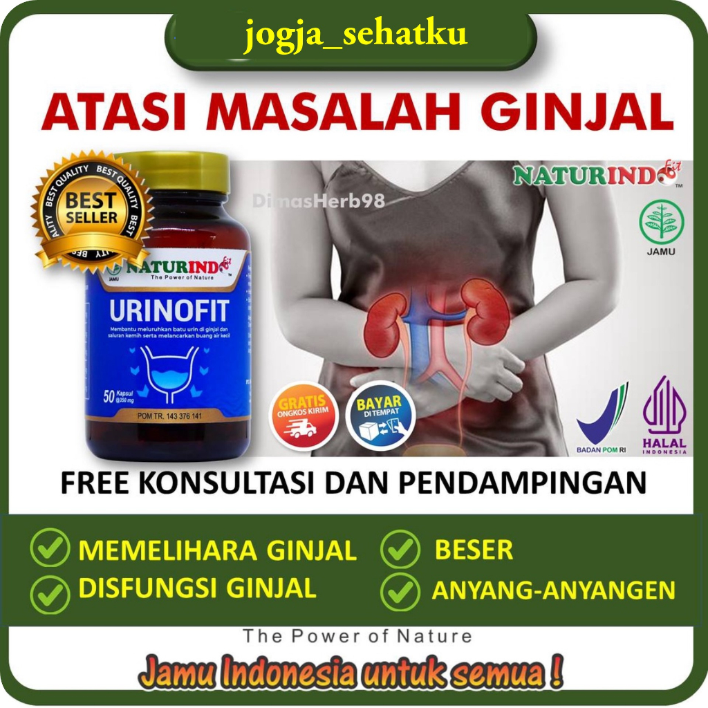 Obat Herbal Sakit Batu Ginjal URINOFIT Naturindo