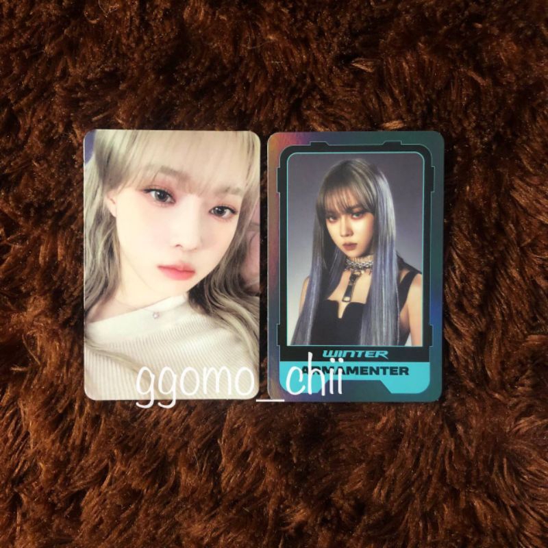 [Ready] winter aespa girls kwangya set pc photocard pc character card cc official