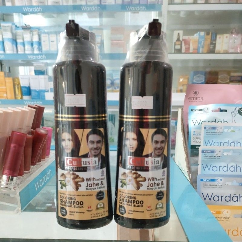 CULTUSIA coloring shampo original black| shampo uban