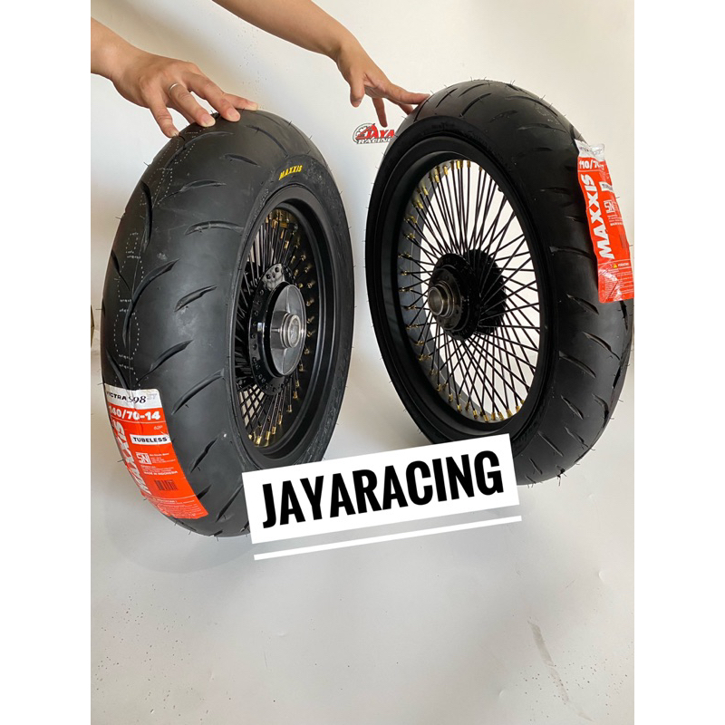 Velg custom bobble Style Ring 14 Ring 17 Plus ban tersedia semua motor