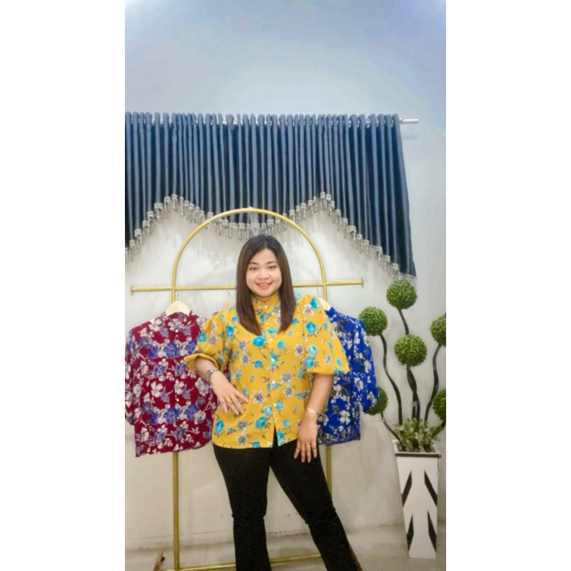 BLOUSE WANITA KOREA BAHAN SILK PREMIUM