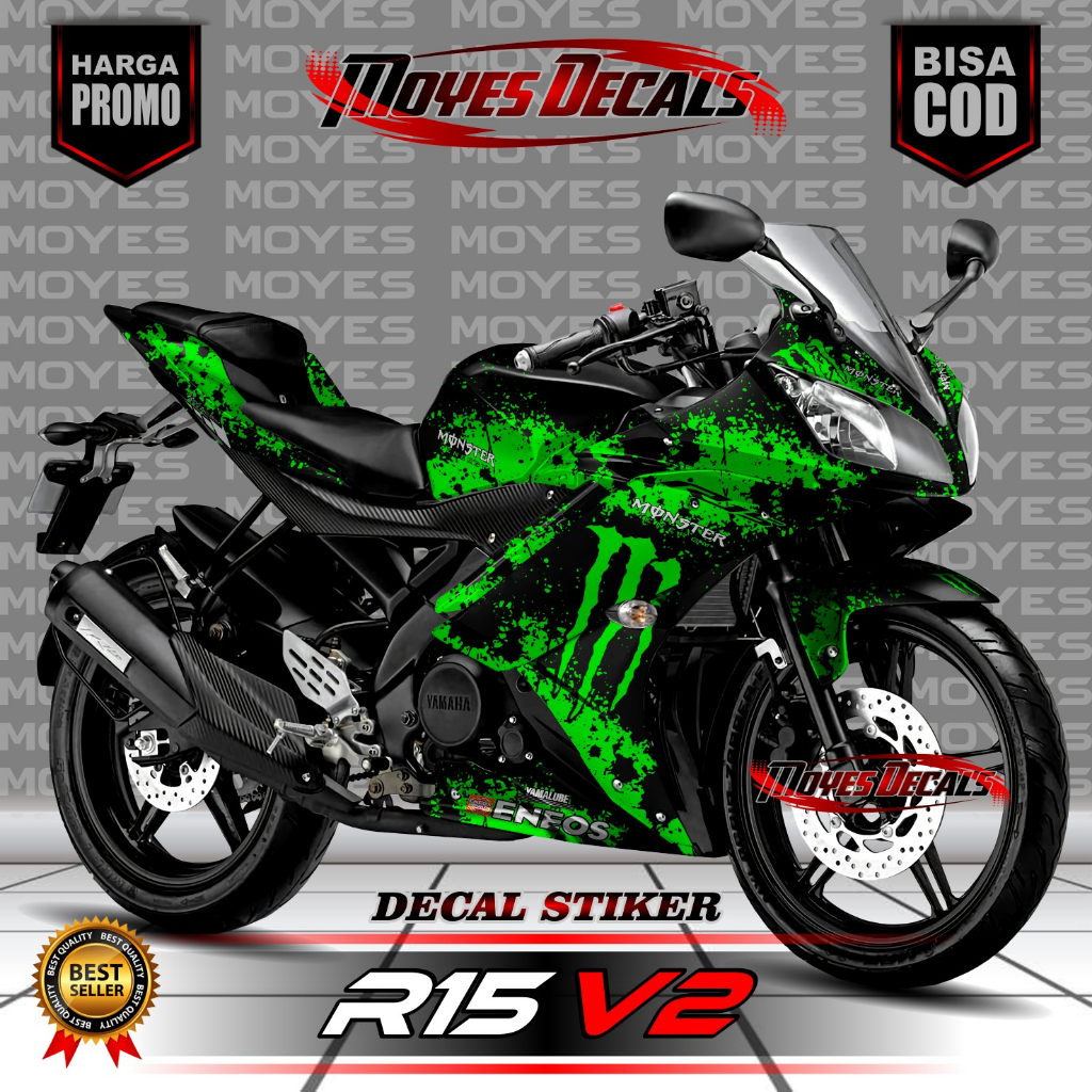 Decal YAMAHA R15 V2 Full Body Stiker R15 V2 Full Body Striping R15 V2 Full Body HAYABUSA