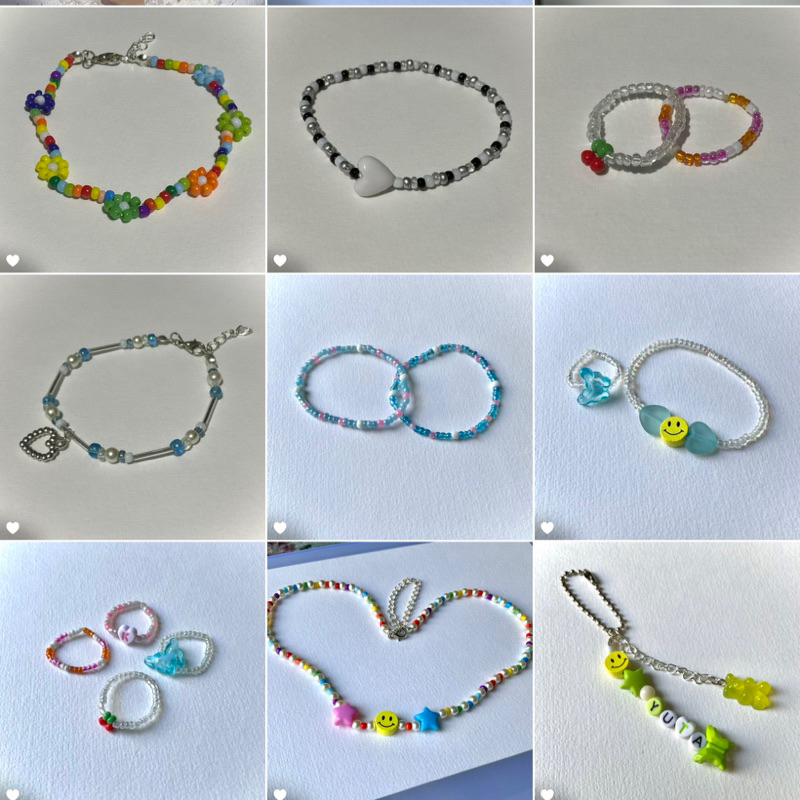 Beads Bracelet Necklace Custom - Gelang Kalung Cincin Manik Kpop Cpop WayV