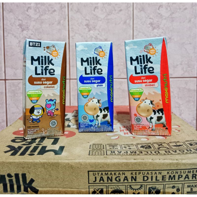 

Susu Milk Life Rasa Strawberry || Coklat || Plain 200 ml
